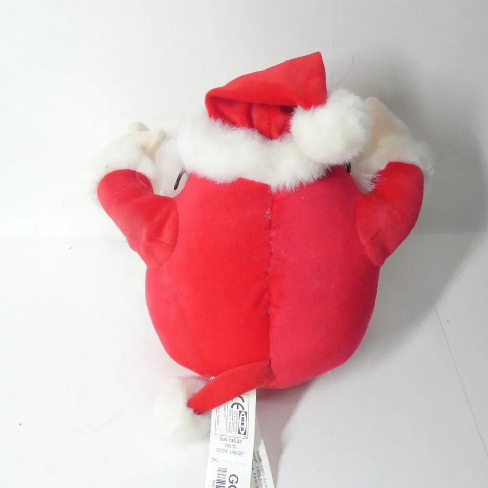 Ikea Goonk Plush Santa Claus w/Glasses Christmas Stuffed Toy 8